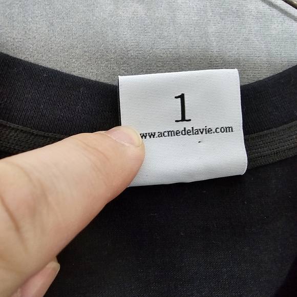 ADLV Acme De La Vie Black Shirt Mens W/Baby Face Donuts Graphic ADLV A3-21 - Picture 4 of 6